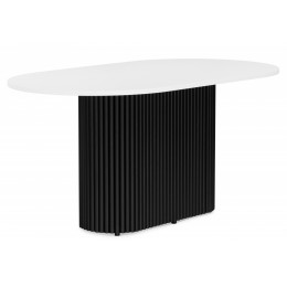 Барон О 160 х 90 белая пленка шагрень / черные ноги