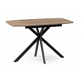Стол деревянный Тамаса 120(150)х70х76 дуб галифакс табак / черный