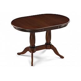 Стол деревянный Кантри 120 орех с коричневой патиной