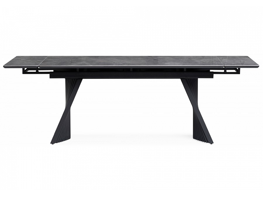 Вейв 160(220)х89х75 серый мрамор baolai / черный