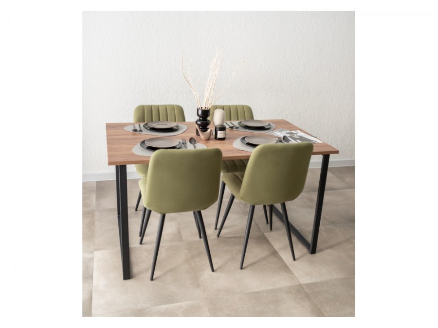 Лиман 140 х 80 дуб крафт табачный / черный матовый