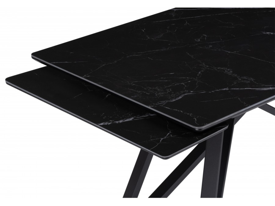 Вилсон 160(220)х89 черный мрамор shakespeare black / черный