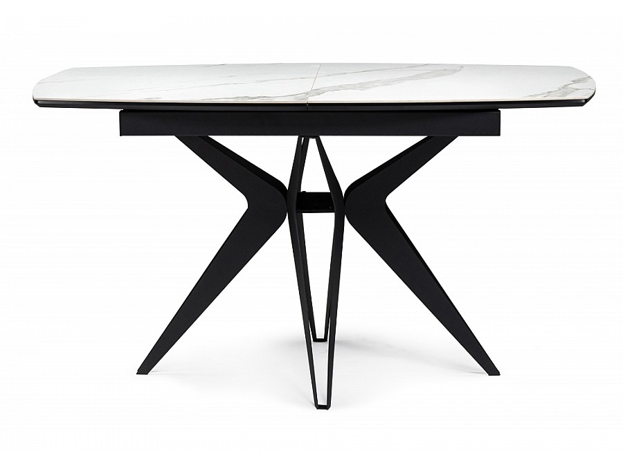 Риполь 140(180)х80 белый мрамор snow white / черный