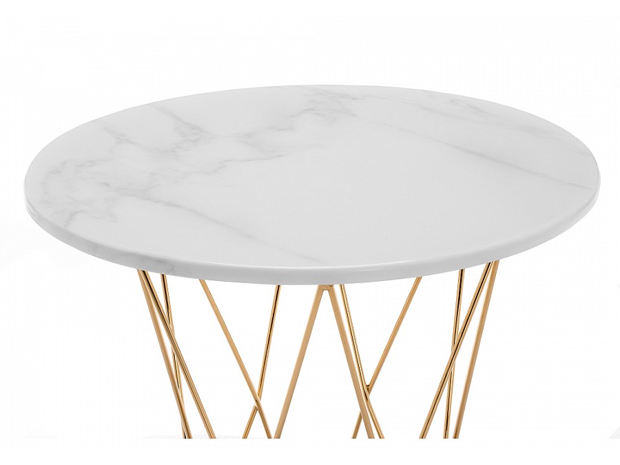 Стол деревянный Melan 60х70 white / gold