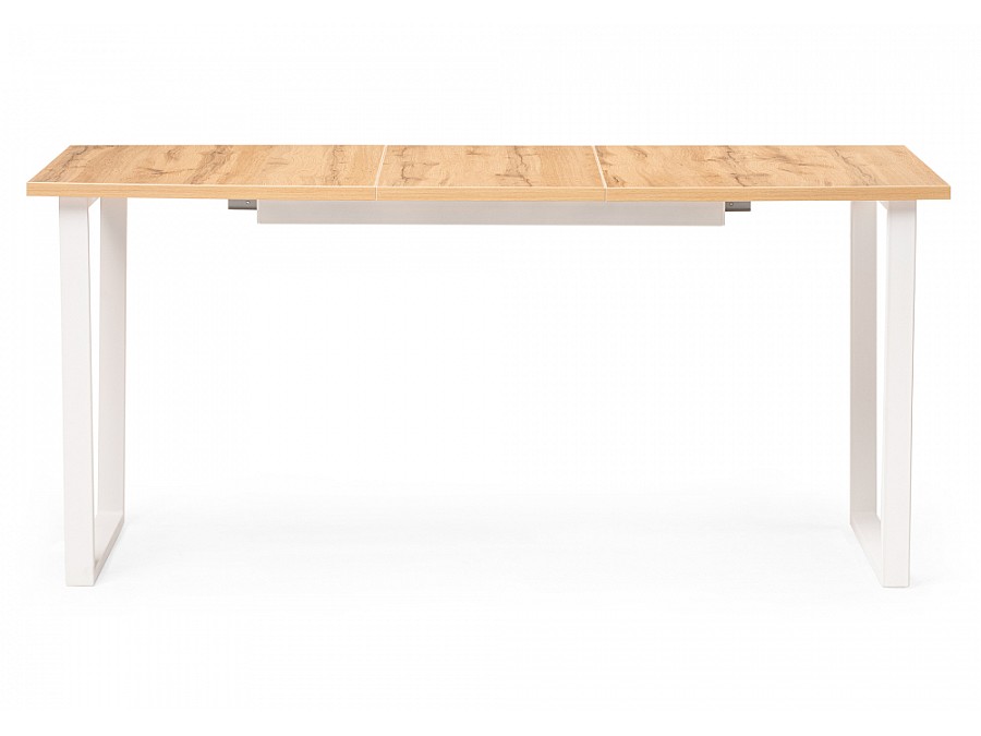 Стол деревянный Лота Лофт 120(160)х75х75 25 мм дуб вотан / белый матовый