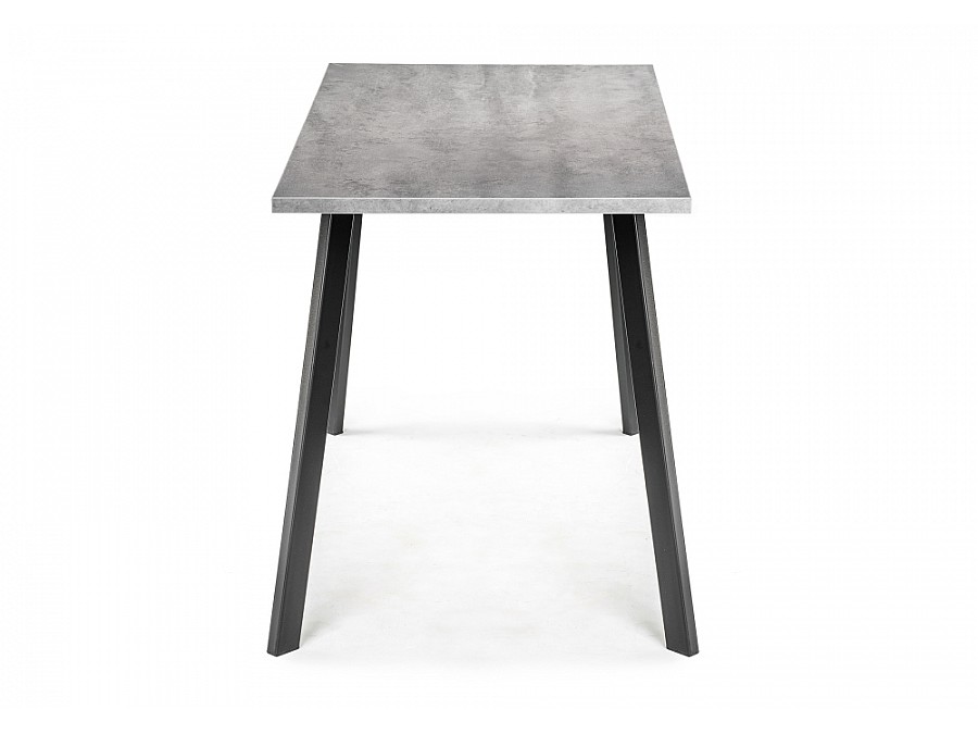 Стол деревянный Тринити Лофт 120х60х75 25 мм бетон / матовый черный