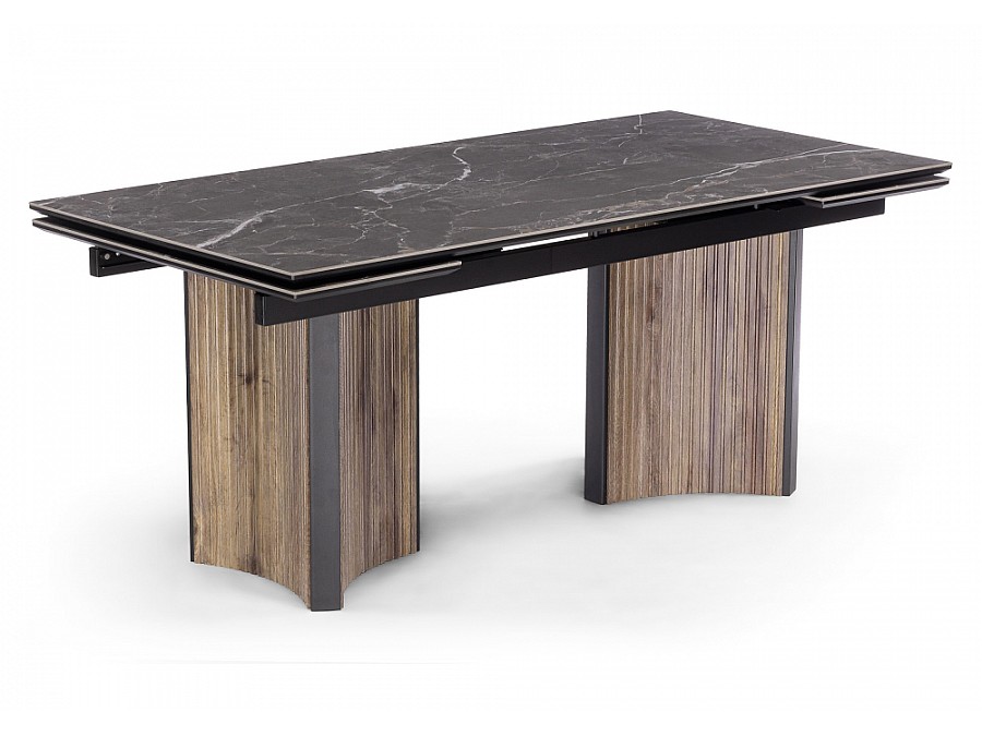 Саливан 180x90 черный кварц / дуб бомонд лофт