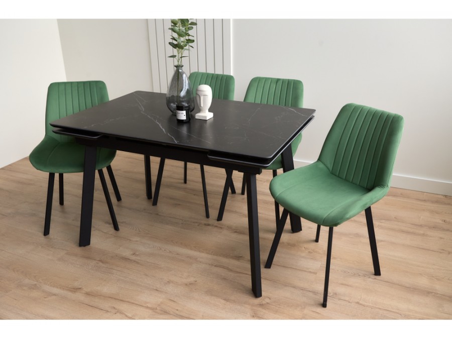 Норман 120(180)х80 shakespeare black / черный