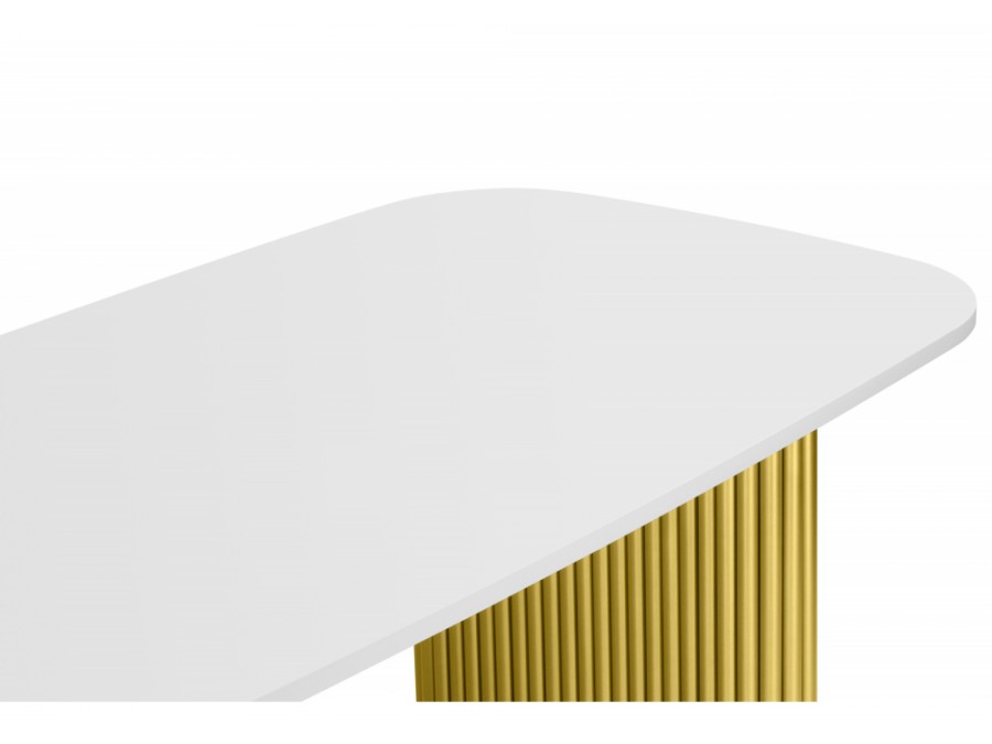 Бавария B 160 х 90 белая пленка шагрень / золото