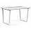 Стол деревянный Лота Лофт 140х80х75 25 мм юта / белый матовый