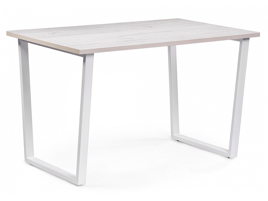 Стол деревянный Лота Лофт 140х80х75 25 мм юта / белый матовый