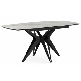 Риполь 160(205)х89 белый с прожилками gilt white / черный