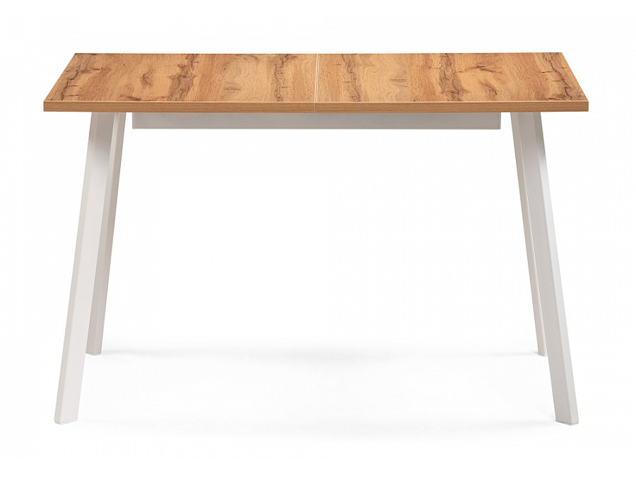 Стол деревянный Стол раскладной Колон Лофт 120(160)х75х75 25 мм дуб вотан / белый матовый