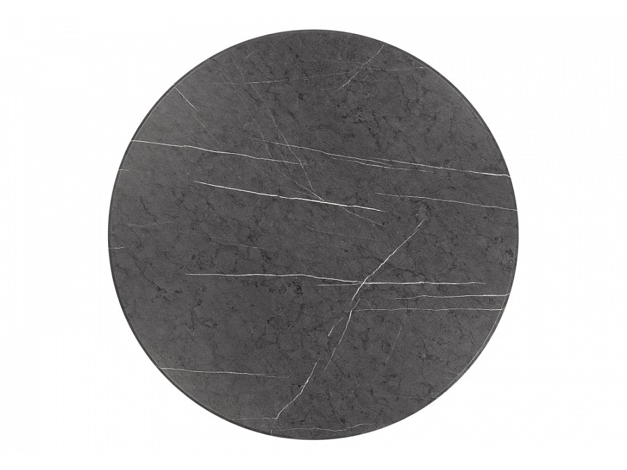 Стол деревянный Абилин 90 мрамор черный / черный матовый