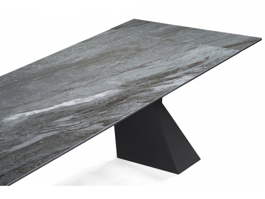 Керамический стол Денхольм 240(300)х100х75 mosco nero matt / черный