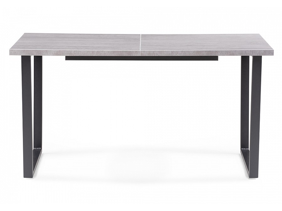 Стол деревянный Лота Лофт 140(180)х80х74 25 мм  бетон / черный матовый