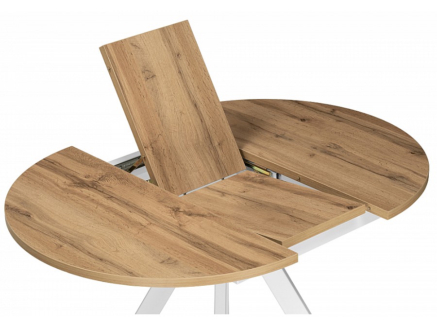 Трейси 90(120)х90х75 дуб вотан / белый