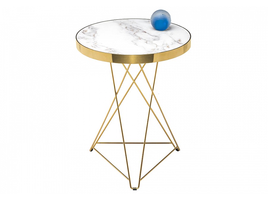 Стол деревянный Milena 60х76 white / gold
