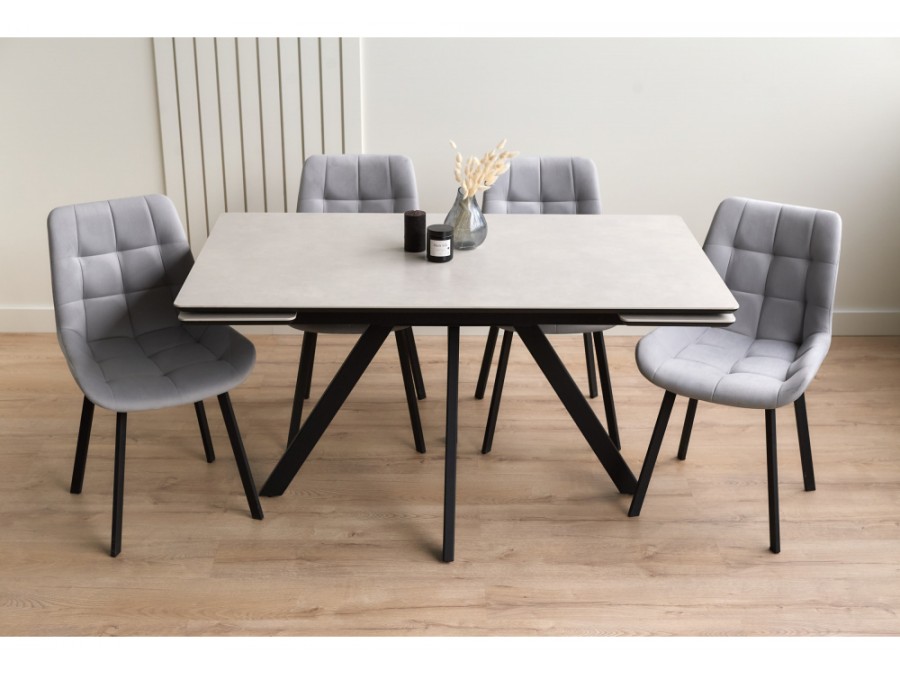 Вилли 140(200)х80 carmen light grey / черный