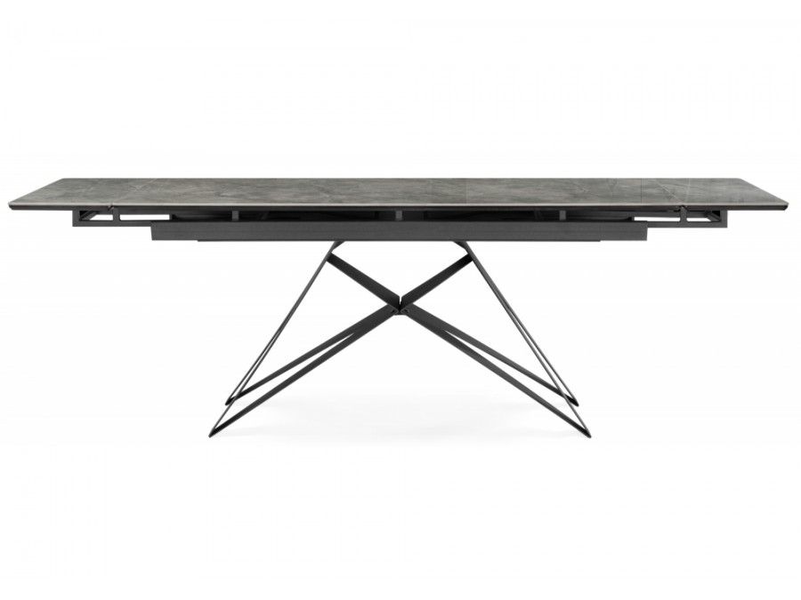 Блэкберн 160(220)х89 серый мрамор baolai / черный