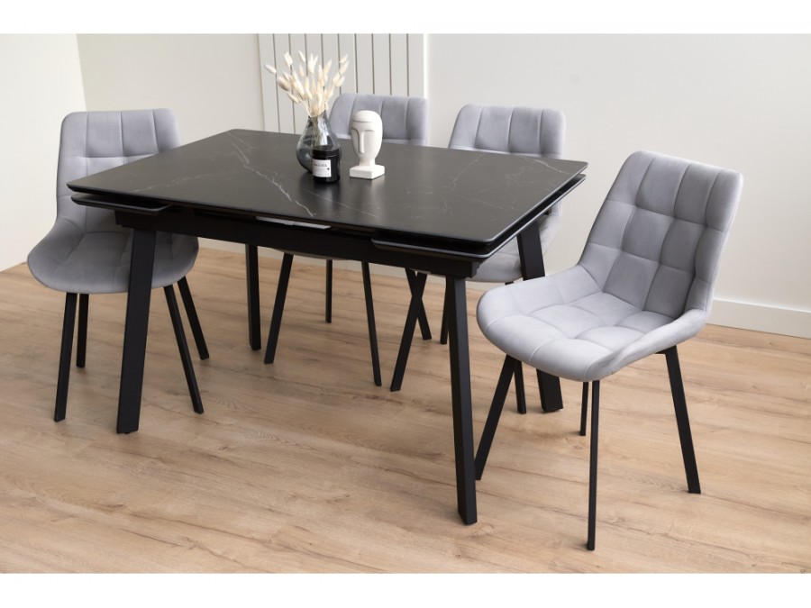 Норман 120(180)х80 shakespeare black / черный