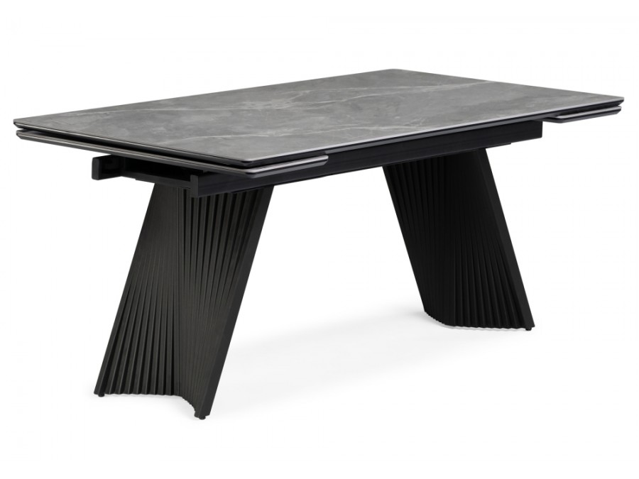 Вейв 160(220)х89 larka grey / черный