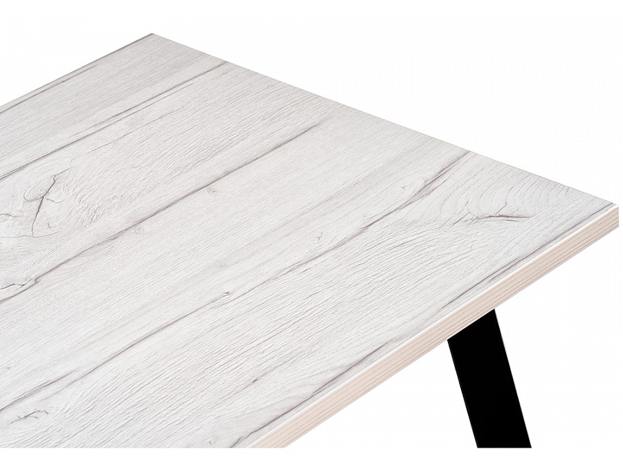 Стол деревянный Тринити Лофт 140x80x75 25 мм юта / черный матовый