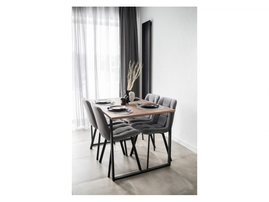 Лиман 117 х 77 дуб крафт табачный / черный матовый