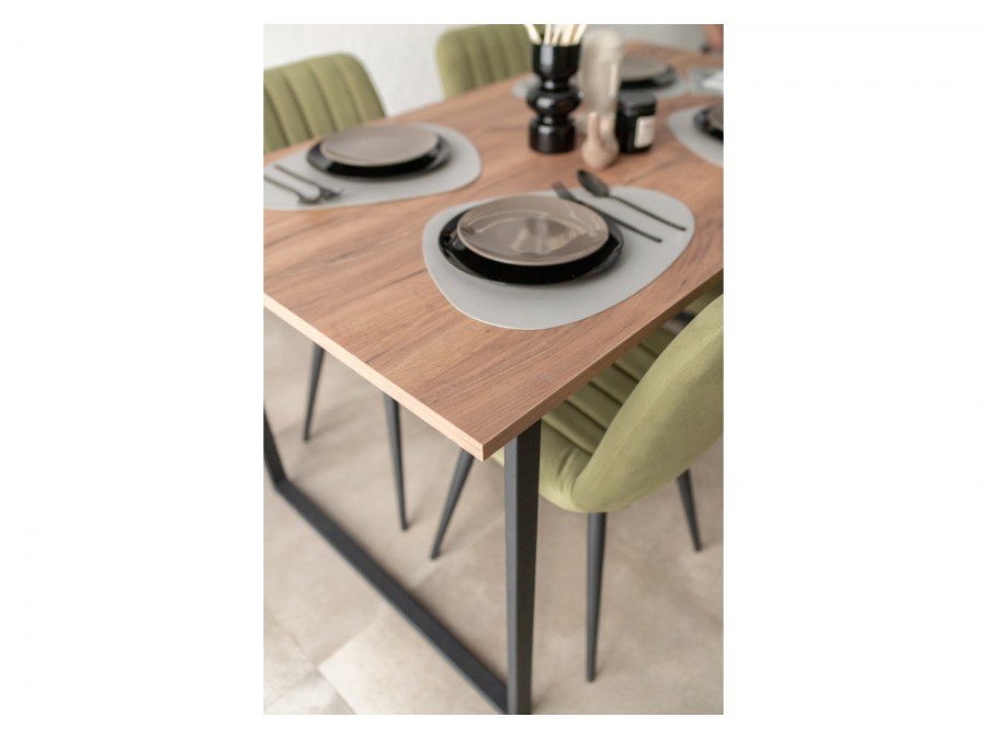 Лиман 140 х 80 дуб крафт табачный / черный матовый