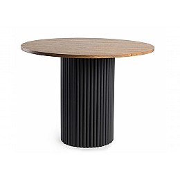 Стол деревянный Барел 100 орех кантри / черный