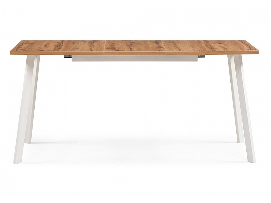 Стол деревянный Стол раскладной Колон Лофт 120(160)х75х75 25 мм дуб вотан / белый матовый