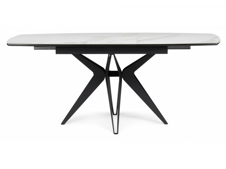 Риполь 160(205)х89 белый мрамор snow white / черный