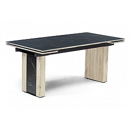 Бернардо 180x90 черный мрамор / дуб монтана