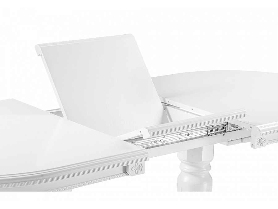 Стол деревянный Эритрин 140(180)х80х77 белый / белый