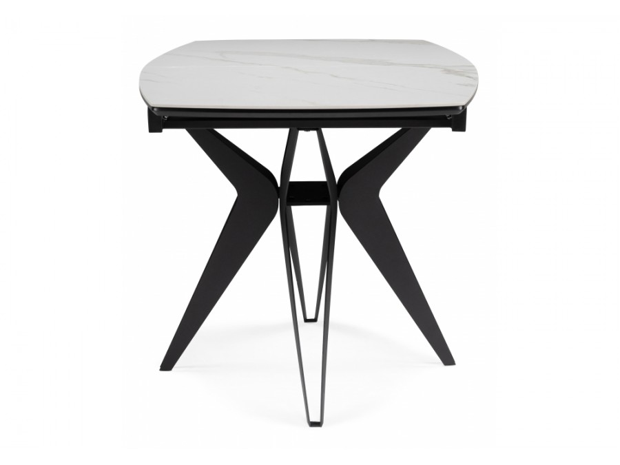 Риполь 160(205)х89 белый мрамор snow white / черный