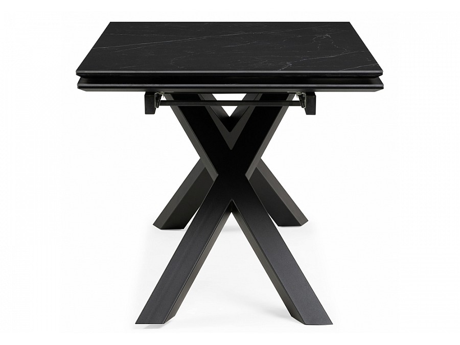 Керамический стол Хеме 180(240)х90х77 shakespeare black / черный