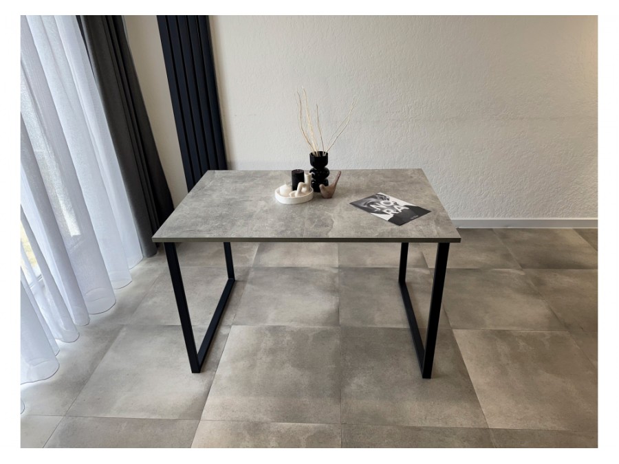 Лиман 117 (157) x 77 бетон светлый / черный матовый