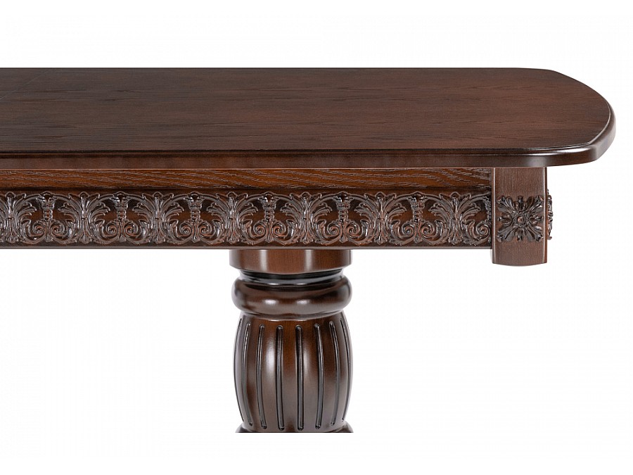 Стол деревянный Морнит 180(240)х100х76 орех темный / орех