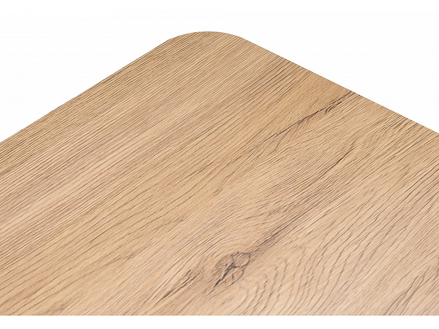 Стол деревянный Санса 120(160)х80х76 дуб монтана / белая шагрень