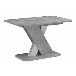 Стол деревянный Аврора цемент светлый / белый