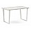 Стол деревянный Лота Лофт 120х74х75 25 мм белый матовый / юта