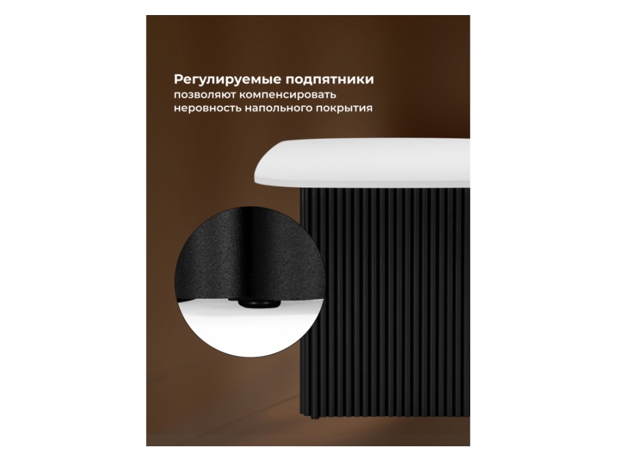 Бавария B 160 х 90 белая пленка шагрень / черный