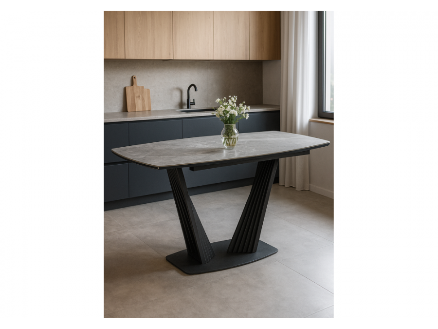 Вейл 160(205)х89 larka grey / черный