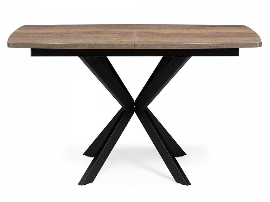Стол деревянный Палу 130(170)х80х75 дуб галифакс табак / черный