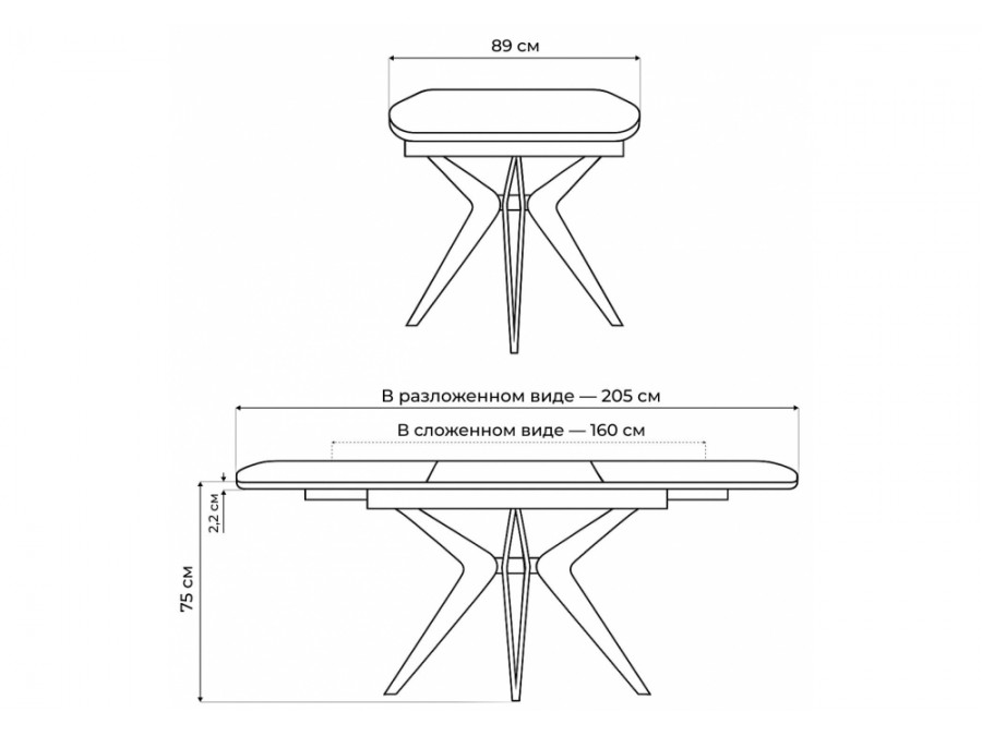 Риполь 160(205)х89 белый с прожилками gilt white / черный