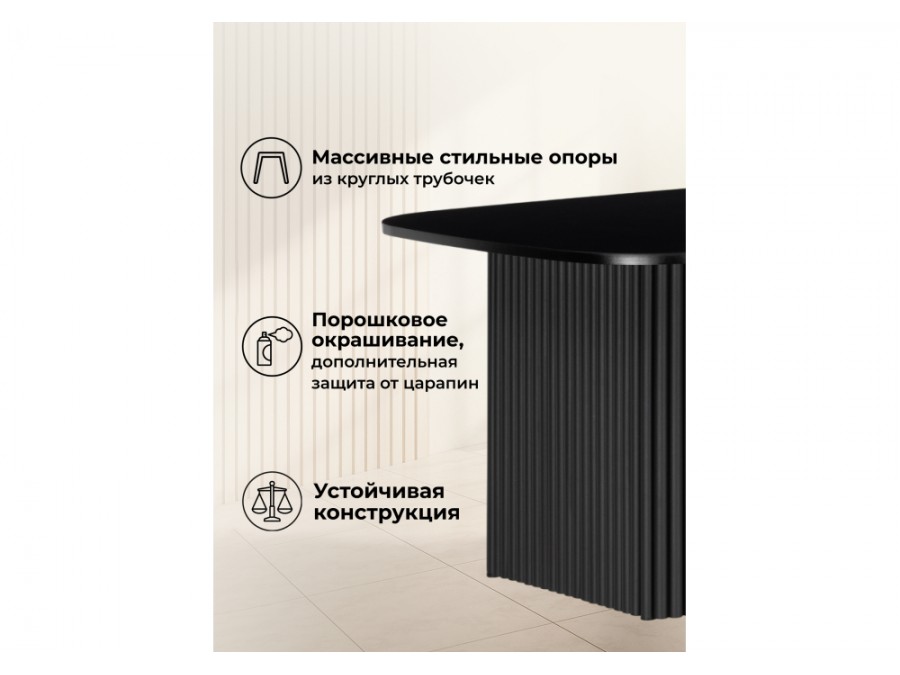 Бавария B 160 х 90 черная пленка шагрень / черный