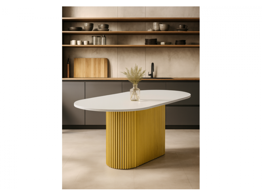 Барон О 160 х 90 белая пленка шагрень / золотые ноги