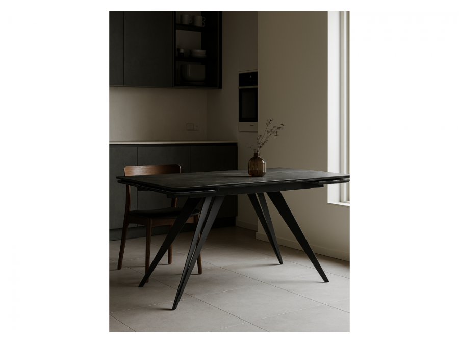 Дарвин 140(200)х80 серый мрамор larka grey / черный