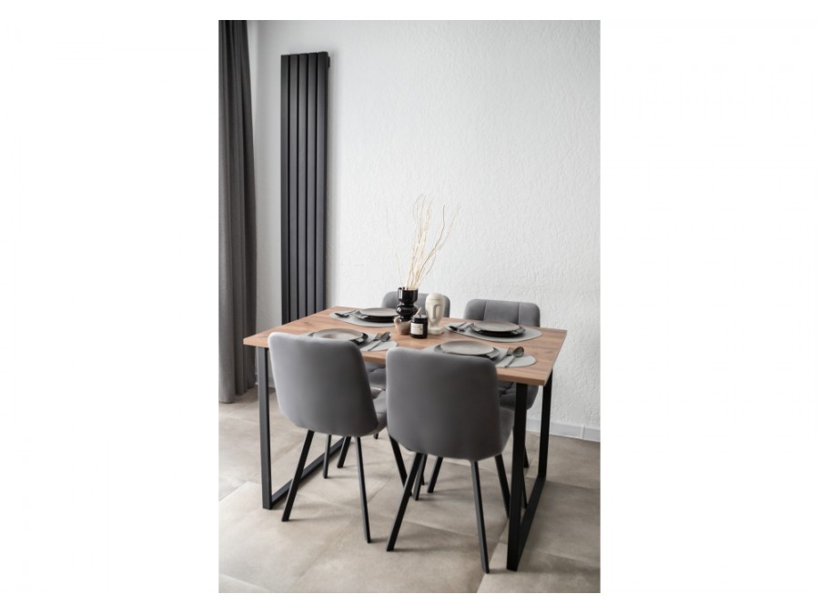 Лиман 117 х 77 дуб крафт табачный / черный матовый