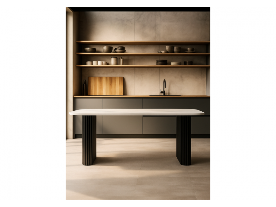 Бавария B 200 х 90 белая пленка шагрень / черный